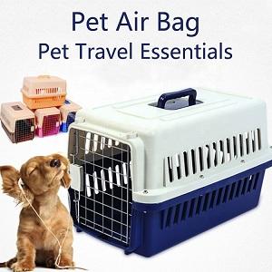 Economical custom snap button airline approved size L large dog pet carrier cage 