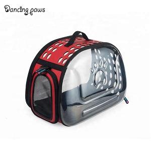 Good quality transparent pet carrier dog/cat bag for outdoor activities size S 