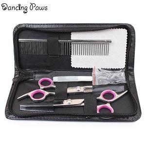 Hot sale user-friendly dog hair clippers dog grooming scissors set 