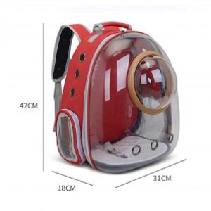 Fashion Portable Pet Food Breathable Transparent Space Backpack Pet Bag for Pets Dogs Cats Out Carrier Package Carrying Bag