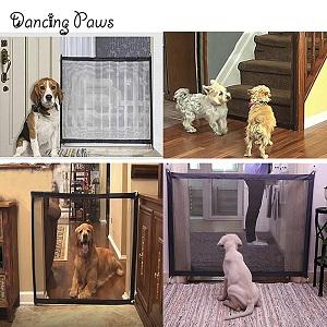 Wholesales Folding Portable Door Mesh Magic Pet Gate For Dog