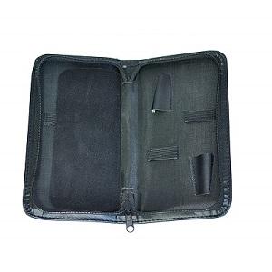 Factory manufacture various artificial leather cleaning bag dog grooming scissors shear kit case