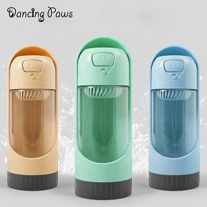 2019 pet bottle buyer's choice summer outdoor pet water bottle ABS plastic dog water bottle 300ml